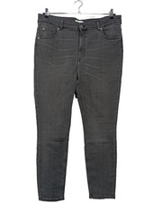 H&M Stretch Jeans Damen Jeans Gr. DE 42 hellgrau Casual-Look