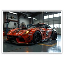 Fahrzeug Auto A4 Kunstdruck