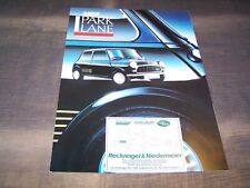TOPRARITÄT Herrlicher Prospekt Mini Park Lane Sondermodell von 1987 !!!