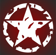 2x 10cm Aufkleber US Army