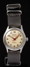 Precimax Helios Militar Herren Handaufzug Vintage Swiss Uhr -- funktioniert