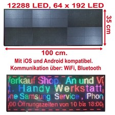 LED WIFI Werbeschild 100x35 cm