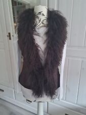 Hallhuber Wildlederweste mit Echtfell, Gr.XS