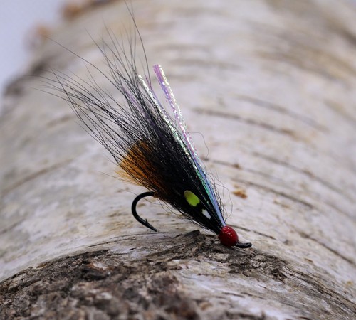 Lachsfliege silver black - lachsfliege, black"