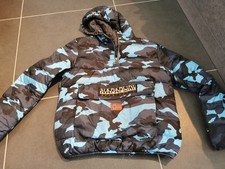 Napapijri Winterjacke Herren Camouflage Blau Tarnmuster