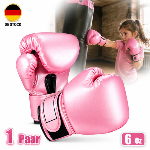 Rosa boxhandschuhe - 6, oz