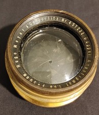 Messing-Objekiv Hugo Meyer&Co-Görlitz Doppel Anastigmat 1:68 F=30cm
