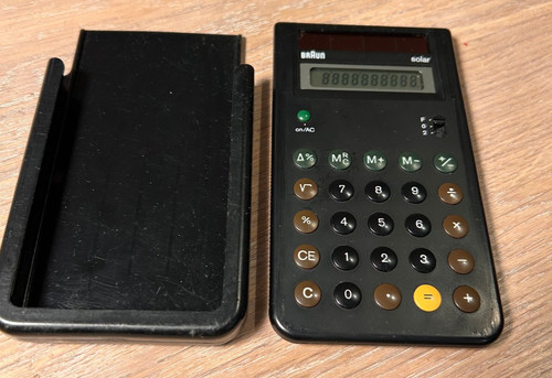 Braun solar taschenrechner ets - braun,
