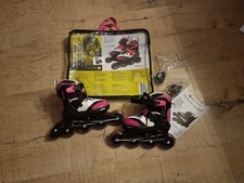 Inline Skates/ Rollschuhe mit Leuchtrollen Gr. 29-33 für Mädchen