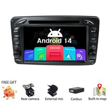 Android 14 Für Mercedes Benz W203 W209 W168 DVD CD Autoradio GPS Navi 4+64G DAB+