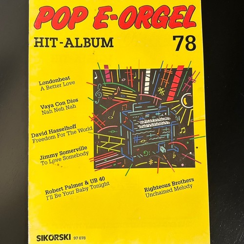 Noten pop orgel - -,