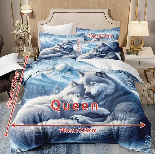 Teiliges queen size wolf - 3-teiliges,