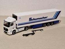Herpa -- Schumacher Spedition  -- Mercedes Antos Kühler Koffer Sattelzug