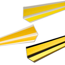 Hart PVC Winkelleiste selbstklebend Kunststoff Außenecke Kantenschutz, 50-200 cm