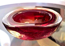 Murano glasschale rot - glasschale,