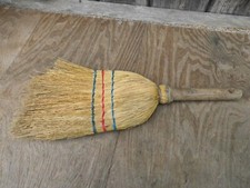 alter Strohbesen Handfeger Strohhandbesen Reisstrohbesen DDR? Haushalt Kehrbesen