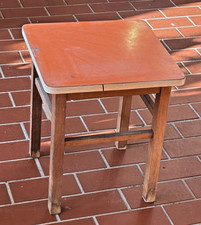 Alter DDR Küchenhocker Holzhocker Mehrzweckhocker Buche / Sprelacart Suderode