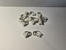 15x METALL GARDINENSCHIENE/SCHIENENKUFEN GLEITER Hängegleiter Rollen KOSTENLOSE LIEFERUNG