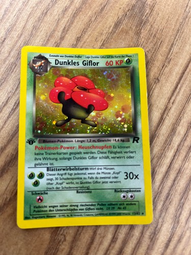 Pokémon karte dunkles - karte,