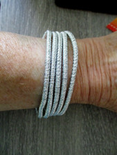 Armband Armreif silberfarben mit Magnetverschluß