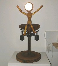 Original Antique Materials Artistic Table Lamp home decor. 