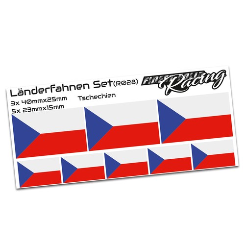 Länderfahnen czech - 8x,