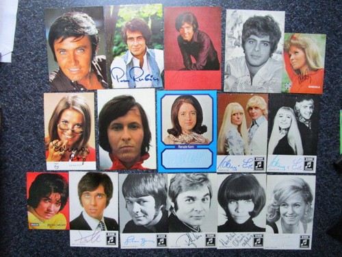 Alte autogrammkarten - ,