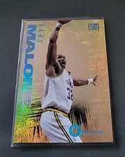 KARL MALONE NBA CARD SKYBOX PREMIUM 1995-96 NTENSE HOLD HOLO # 5 of 10 UTAH JAZZ