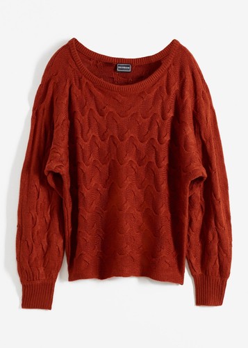 Pullover mit zopfmuster - pullover,