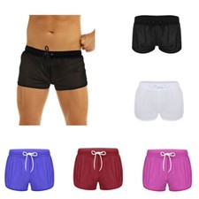 Herren Boxershorts Lockere Transparent Badehose Badeshorts Unterhose Schwimmhose