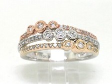 Tricolor  Brillant Ring