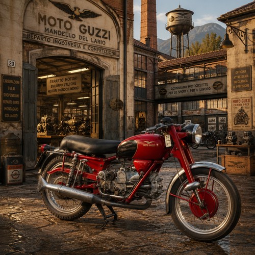 Wandbild poster moto guzzi - wandbild,