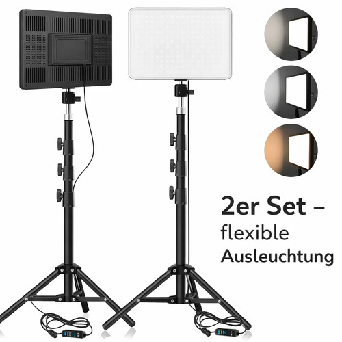 Led studioleuchten set mit - led,