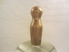 ABSTRAKTE BRONZE STEMPEL G G FIGUR MASSIV SCHWER STATUE SKULPTUR KEGEL 415g 9cm