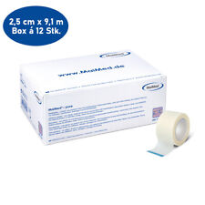 12 x Fixierpflaster 2,5 cm x 9,1 m Rollenpflaster Heftpflaster Pflasterrolle Box