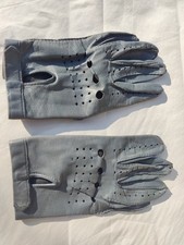 feine alte Leder Autofahrer Handschuhe Vintage Damen 70er Jahre Gr. ca. 7 - 8