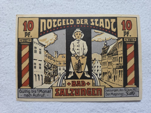 Notgeld 1921 stadt bad - notgeld,