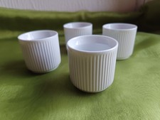 4x Arzberg Eierbecher Weiß