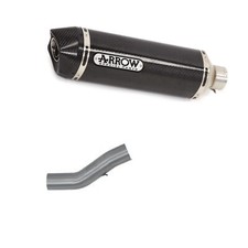 AUSPUFFANLAGE ARROW F�R DUCATI DIAVEL 2011 > 2016 RACE-TECH KOLHENSTOFF CARBY