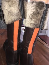 Samsonite Black Label Nappaleder Stiefel Dunkelbraun Größe 41 neuwertig