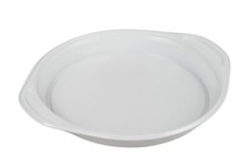 Menüteller ungeteilt 200 Stk. Plastikteller Einweg 22cm Einweggeschirr weiß