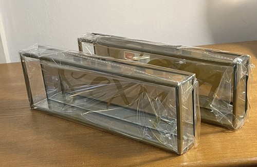 2er set goldrahmen glas - set,