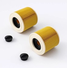 2x Patronen-Filter für Kärcher WD 2500 M, WD 3200 AF, ersetzt 6.414-552.0