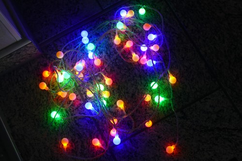 Lichterkette party bunt ca - lichterkette,,