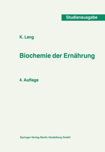 Lang biochemie der ernahrung - lang,