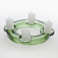 Adventskranz aus Glas. 