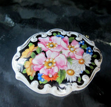 Brosche porzellan alt selten - brosche,