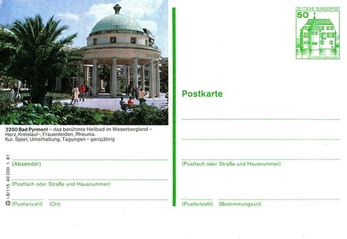 Bildpostkarte bad - (837),