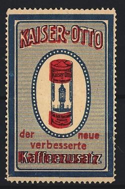 Reklamemarke kaiser otto - reklamemarke, kaiser-otto