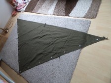 DDR / NVA Zeltbahn GETEILT mit MODIFIKATIONEN zur Vergrößerung / Zelt-Anpassung 